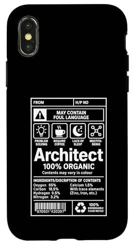 Architektenverpackung Hülle für iPhone X/XS Architektenverpackung Hülle für iPhone X/XS von Funny Architect Architecture Student Apparel Gifts