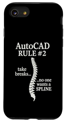 AutoCAD-Regel #2 Pausen einlegen Niemand will einen Spline Hülle für iPhone SE (2020) / 7 / 8 von Funny Architect Architecture Student Apparel Gifts
