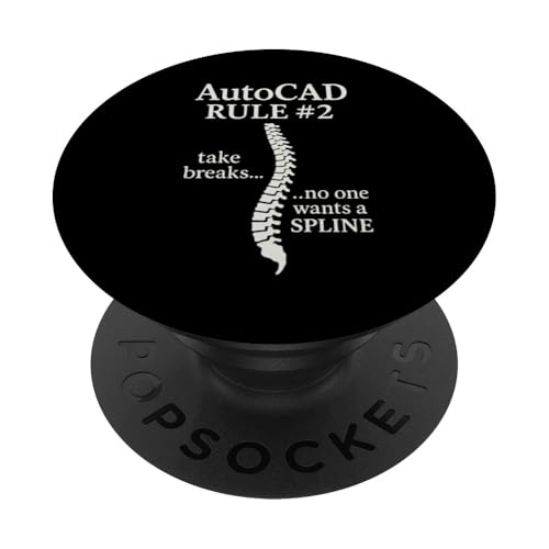 AutoCAD-Regel #2 Pausen einlegen Niemand will einen Spline PopSockets Klebender PopGrip AutoCAD-Regel #2 Pausen einlegen Niemand will einen Spline PopSockets Klebender PopGrip von Funny Architect Architecture Student Apparel Gifts