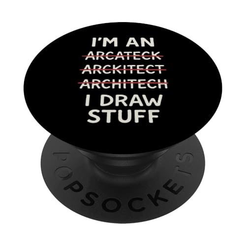 Ich bin Architekt Ich zeichne Sachen PopSockets Klebender PopGrip Ich bin Architekt Ich zeichne Sachen PopSockets Klebender PopGrip von Funny Architect Architecture Student Apparel Gifts