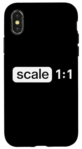 Maßstab 1:1 Hülle für iPhone X/XS Maßstab 1:1 Hülle für iPhone X/XS von Funny Architect Architecture Student Apparel Gifts