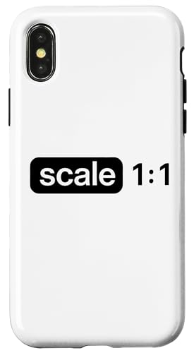 Maßstab 1:1 Hülle für iPhone X/XS Maßstab 1:1 Hülle für iPhone X/XS von Funny Architect Architecture Student Apparel Gifts