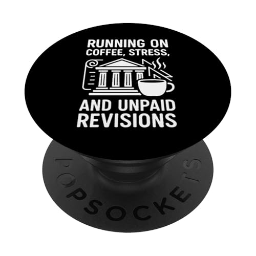Stress beim Kaffeetrinken und unbezahlten Revisionen PopSockets Klebender PopGrip Stress beim Kaffeetrinken und unbezahlten Revisionen PopSockets Klebender PopGrip von Funny Architect Architecture Student Apparel Gifts