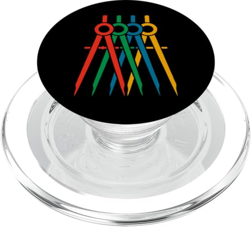 Zeichenkompasse PopSockets PopGrip für MagSafe Zeichenkompasse PopSockets PopGrip für MagSafe von Funny Architect Architecture Student Apparel Gifts