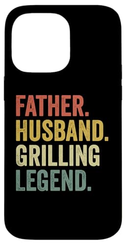 Vater Ehemann Grillen Legende Grill Papa Fleisch Räuchern BBQ Hülle für iPhone 14 Pro Max von Funny BBQ Grilling Apparel