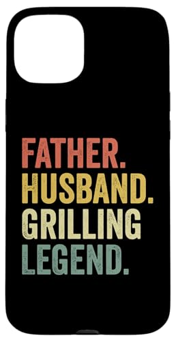 Vater Ehemann Grillen Legende Grill Papa Fleisch Räuchern BBQ Hülle für iPhone 15 Plus von Funny BBQ Grilling Apparel