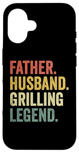 Vater Ehemann Grillen Legende Grill Papa Fleisch Räuchern BBQ Hülle für iPhone 16 Vater Ehemann Grillen Legende Grill Papa Fleisch Räuchern BBQ Hülle für iPhone 16 von Funny BBQ Grilling Apparel