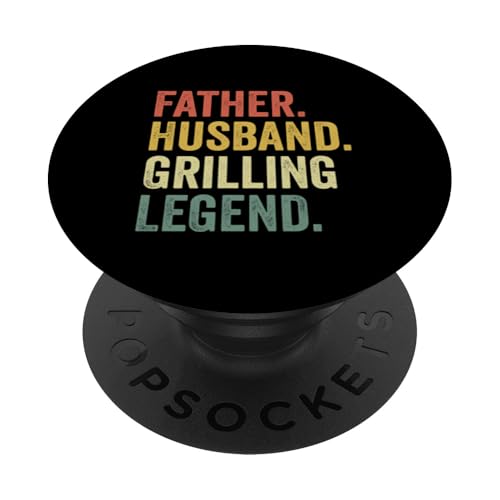 Vater Ehemann Grillen Legende Grill Papa Fleisch Räuchern BBQ PopSockets Klebender PopGrip Vater Ehemann Grillen Legende Grill Papa Fleisch Räuchern BBQ PopSockets Klebender PopGrip von Funny BBQ Grilling Apparel