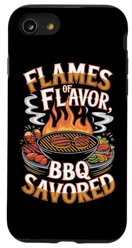Braten Barbeque Texas BBQ Born to Grill BBQ BBQ Hülle für iPhone SE (2020) / 7 / 8 von Funny BBQ and Grilling Design for Men