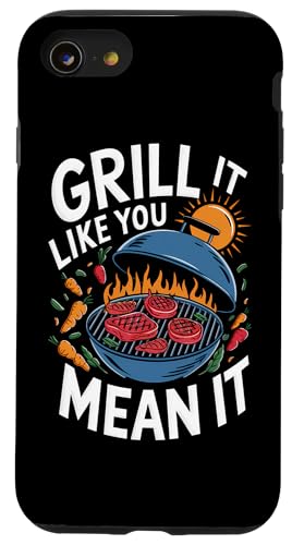 Texas BBQ BBQ Grill Born to Grill Braten Barbecue Hülle für iPhone SE (2020) / 7 / 8 von Funny BBQ and Grilling Design for Men