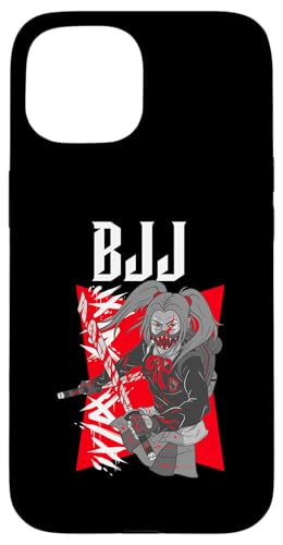 BJJ Ninja Anime-Mädchen, Jiu-Jitsu, Muay Thai, MMA, Ringen Hülle für iPhone 15 von Funny BJJ