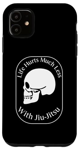 Das Leben schmerzt viel weniger mit Jiu Jitsu, Muay Thai, Boxen, MMA Hülle für iPhone 11 von Funny BJJ