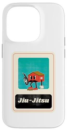 Jiu-Jitsu Cartoon Haus Wrestling MMA Boxen Silly Hülle für iPhone 14 Pro von Funny BJJ