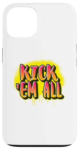 Kick 'Em All, Muay Thai, Jiu-Jitsu, Wrestling, Farbe Hülle für iPhone 13 von Funny BJJ
