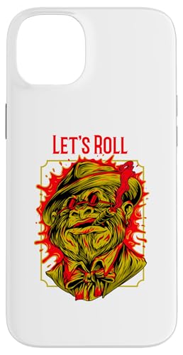 Let's Roll Gangster Chimp, Jiu Jitsu, Muay Thai, MMA Hülle für iPhone 14 Plus von Funny BJJ