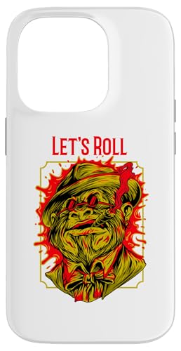 Let's Roll Gangster Chimp, Jiu Jitsu, Muay Thai, MMA Hülle für iPhone 14 Pro von Funny BJJ