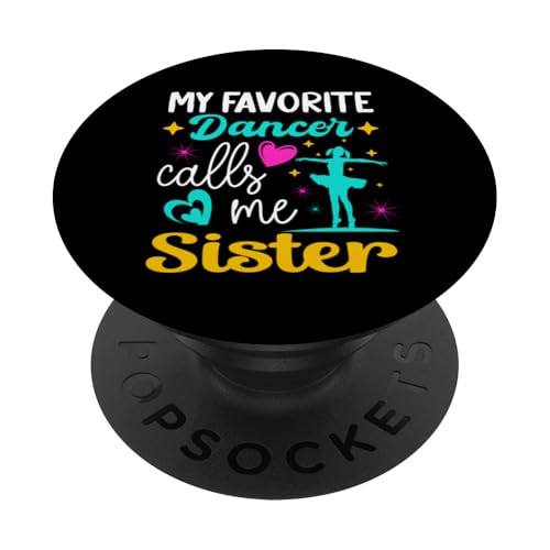 Meine Lieblingstänzerin nennt mich Sister Dance Grandma Mothers Day PopSockets Klebender PopGrip Meine Lieblingstänzerin nennt mich Sister Dance Grandma Mothers Day PopSockets Klebender PopGrip von Funny Ballet Dancing Lover Mothers Day