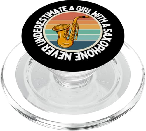Never Underestimate A Girl With Saxophon Women Saxophonist PopSockets PopGrip für MagSafe Never Underestimate A Girl With Saxophon Women Saxophonist PopSockets PopGrip für MagSafe von Funny Baritone Saxophone Gift For Saxophone Player