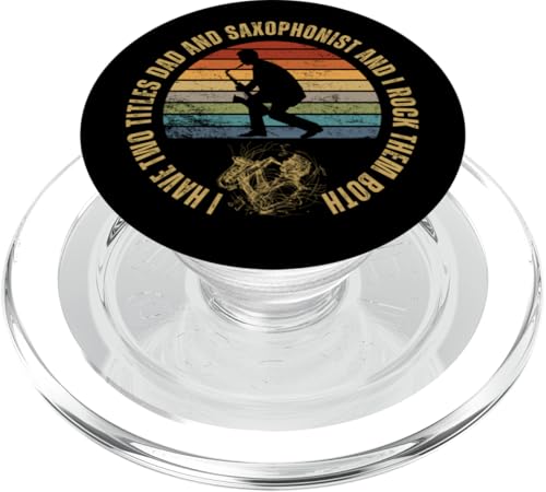 Saxophonist And Dad Proud Funny Men Saxophon PopSockets PopGrip für MagSafe Saxophonist And Dad Proud Funny Men Saxophon PopSockets PopGrip für MagSafe von Funny Baritone Saxophone Gift For Saxophone Player