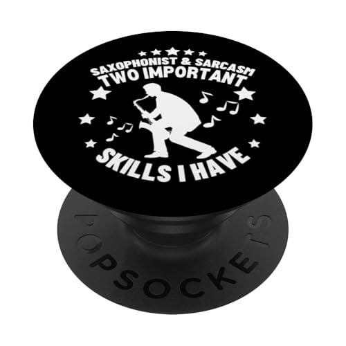 Saxophonist und Sarkasmus Lustiger Saxophonspieler PopSockets Klebender PopGrip Saxophonist und Sarkasmus Lustiger Saxophonspieler PopSockets Klebender PopGrip von Funny Baritone Saxophone Gift For Saxophone Player
