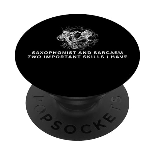 Saxophonist und Sarkasmus Lustiger Saxophonspieler PopSockets Klebender PopGrip Saxophonist und Sarkasmus Lustiger Saxophonspieler PopSockets Klebender PopGrip von Funny Baritone Saxophone Gift For Saxophone Player