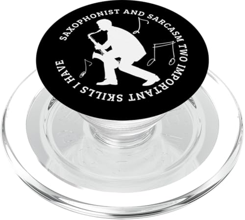 Saxophonist und Sarkasmus Lustiger Saxophonspieler PopSockets PopGrip für MagSafe von Funny Baritone Saxophone Gift For Saxophone Player