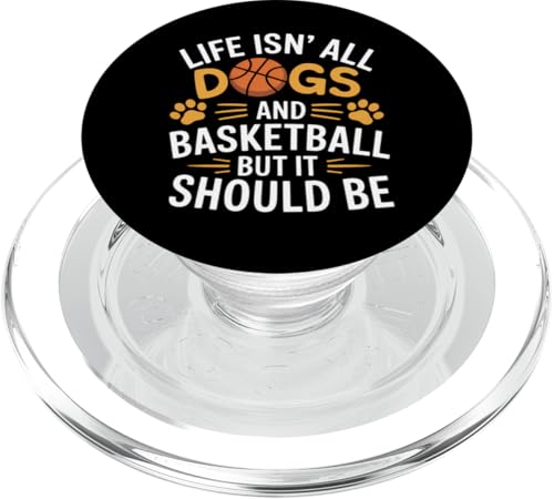 Hunde und Basketball Lustiger Basketball PopSockets PopGrip für MagSafe von Funny Basketball Player Cool Basketball Designs