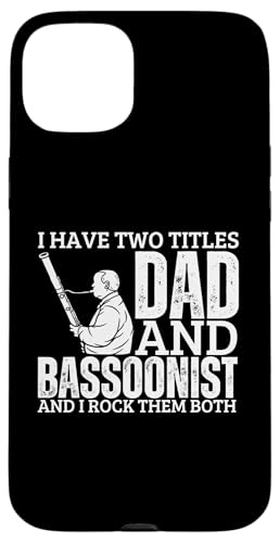Fagott und Papa stolz, lustiger Fagott Hülle für iPhone 15 Plus von Funny Bassoon Gifts And Accessories