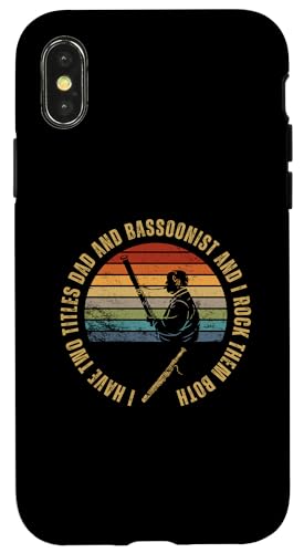 Fagott und Papa stolz, lustiger Fagott Hülle für iPhone X/XS Fagott und Papa stolz, lustiger Fagott Hülle für iPhone X/XS von Funny Bassoon Gifts And Accessories