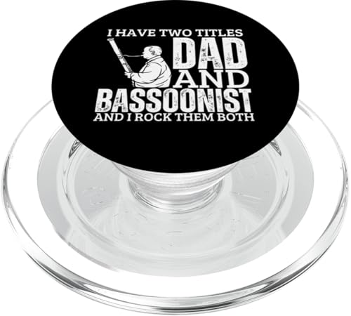 Fagott und Papa stolz, lustiger Fagott PopSockets PopGrip für MagSafe von Funny Bassoon Gifts And Accessories