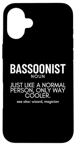 Fagottist Definition Fagott Stolzer Lustiger Fagottspieler Hülle für iPhone 16 Plus Fagottist Definition Fagott Stolzer Lustiger Fagottspieler Hülle für iPhone 16 Plus von Funny Bassoon Gifts And Accessories