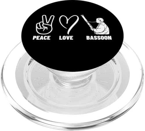 Fagottist Peace Love Fagott Stolzer Männer Fagottspieler PopSockets PopGrip für MagSafe Fagottist Peace Love Fagott Stolzer Männer Fagottspieler PopSockets PopGrip für MagSafe von Funny Bassoon Gifts And Accessories