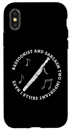 Fagottist und Sarkasmus Lustiger Fagottspieler Hülle für iPhone X/XS Fagottist und Sarkasmus Lustiger Fagottspieler Hülle für iPhone X/XS von Funny Bassoon Gifts And Accessories