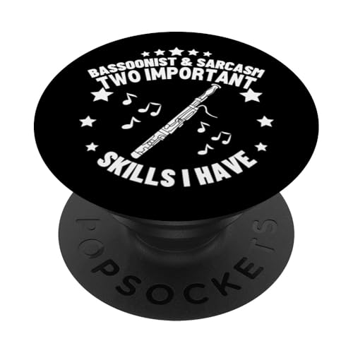 Fagottist und Sarkasmus Lustiger Fagottspieler PopSockets Klebender PopGrip Fagottist und Sarkasmus Lustiger Fagottspieler PopSockets Klebender PopGrip von Funny Bassoon Gifts And Accessories
