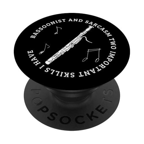 Fagottist und Sarkasmus Lustiger Fagottspieler PopSockets Klebender PopGrip Fagottist und Sarkasmus Lustiger Fagottspieler PopSockets Klebender PopGrip von Funny Bassoon Gifts And Accessories