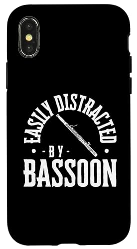 Lässt sich leicht vom Fagott ablenken Hülle für iPhone X/XS von Funny Bassoon Gifts And Accessories