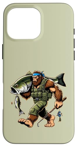 Bigfoot-Fischer fangen Großmaulbarsch beim Angeln im Freien Hülle für iPhone 16 Pro Max Bigfoot-Fischer fangen Großmaulbarsch beim Angeln im Freien Hülle für iPhone 16 Pro Max von Funny Bigfoot Fishing Largemouth Bass Fisherman