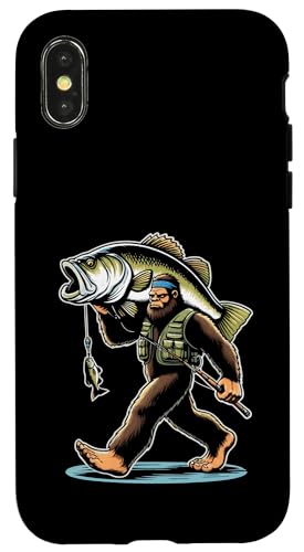 Bigfoot-Fischer fangen Großmaulbarsch beim Angeln im Freien Hülle für iPhone X/XS Bigfoot-Fischer fangen Großmaulbarsch beim Angeln im Freien Hülle für iPhone X/XS von Funny Bigfoot Fishing Largemouth Bass Fisherman