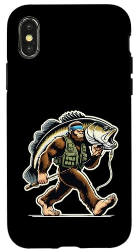 Bigfoot-Fischer fangen Großmaulbarsch beim Angeln im Freien Hülle für iPhone X/XS Bigfoot-Fischer fangen Großmaulbarsch beim Angeln im Freien Hülle für iPhone X/XS von Funny Bigfoot Fishing Largemouth Bass Fisherman