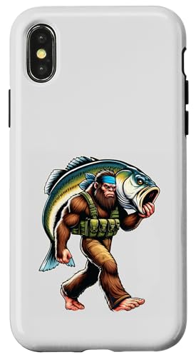 Bigfoot-Fischer fangen Großmaulbarsch beim Angeln im Freien Hülle für iPhone X/XS Bigfoot-Fischer fangen Großmaulbarsch beim Angeln im Freien Hülle für iPhone X/XS von Funny Bigfoot Fishing Largemouth Bass Fisherman