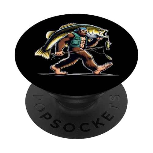 Bigfoot-Fischer fangen Großmaulbarsch beim Angeln im Freien PopSockets Klebender PopGrip Bigfoot-Fischer fangen Großmaulbarsch beim Angeln im Freien PopSockets Klebender PopGrip von Funny Bigfoot Fishing Largemouth Bass Fisherman