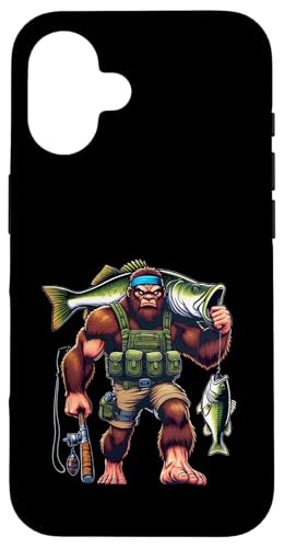 Bigfoot Fisherman Largemouth Bass Angler Lustiger Angelbarsch Hülle für iPhone 16 Bigfoot Fisherman Largemouth Bass Angler Lustiger Angelbarsch Hülle für iPhone 16 von Funny Bigfoot Fishing Largemouth Bass Fisherman