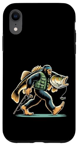 Bigfoot Fisherman Largemouth Bass Angler Lustiges Bassfischen Hülle für iPhone XR Bigfoot Fisherman Largemouth Bass Angler Lustiges Bassfischen Hülle für iPhone XR von Funny Bigfoot Fishing Largemouth Bass Fisherman