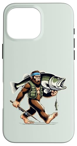 Bigfoot Fisherman Largemouth Bass Angler Sasquatch-Angeln Hülle für iPhone 16 Pro Max Bigfoot Fisherman Largemouth Bass Angler Sasquatch-Angeln Hülle für iPhone 16 Pro Max von Funny Bigfoot Fishing Largemouth Bass Fisherman