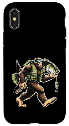 Bigfoot Fisherman Largemouth Bass Angler Sasquatch-Angeln Hülle für iPhone X/XS Bigfoot Fisherman Largemouth Bass Angler Sasquatch-Angeln Hülle für iPhone X/XS von Funny Bigfoot Fishing Largemouth Bass Fisherman