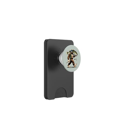 Bigfoot Fisherman Largemouth Bass Angler Sasquatch-Angeln PopSockets PopWallet für MagSafe von Funny Bigfoot Fishing Largemouth Bass Fisherman
