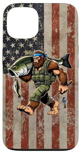 Bigfoot Fisherman mit Großbarsch und amerikanischer Flagge Hülle für iPhone 13 Bigfoot Fisherman mit Großbarsch und amerikanischer Flagge Hülle für iPhone 13 von Funny Bigfoot Fishing Largemouth Bass Fisherman