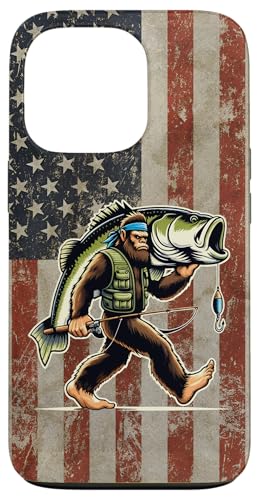 Forellenbarschfischen Bigfoot Fisherman Fish mit amerikanischer Flagge Hülle für iPhone 13 Pro Forellenbarschfischen Bigfoot Fisherman Fish mit amerikanischer Flagge Hülle für iPhone 13 Pro von Funny Bigfoot Fishing Largemouth Bass Fisherman