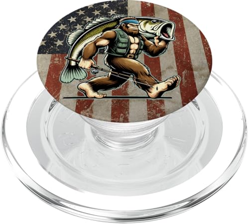 Largemouth Barsch Angeln Sasquatch Amerikanische Flagge Fischer PopSockets PopGrip für MagSafe Largemouth Barsch Angeln Sasquatch Amerikanische Flagge Fischer PopSockets PopGrip für MagSafe von Funny Bigfoot Fishing Largemouth Bass Fisherman