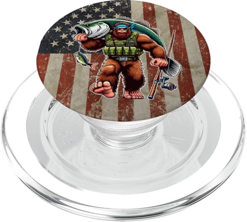 Largemouth Barsch Angeln Sasquatch Amerikanische Flagge Fischer PopSockets PopGrip für MagSafe Largemouth Barsch Angeln Sasquatch Amerikanische Flagge Fischer PopSockets PopGrip für MagSafe von Funny Bigfoot Fishing Largemouth Bass Fisherman